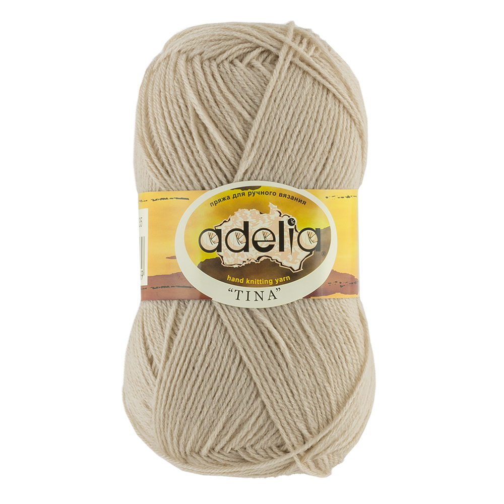 

Пряжа Adelia tina-135 TINA 135 светло-бежевый, TINA