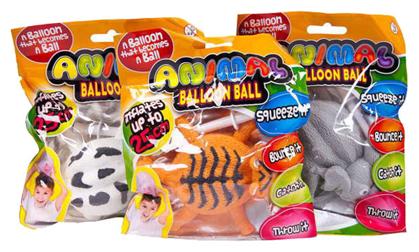 

Игрушка-надувнушка Junfa toys Животные Balloon Ball 1 шт в ассортименте, Разноцветный