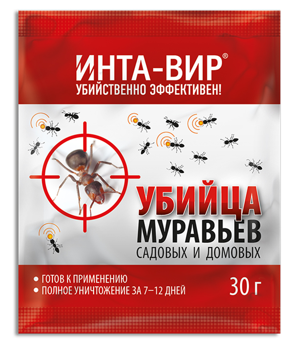 фото Средство для защиты от садовых муравьев инта-вир сз0102инт05 30 г