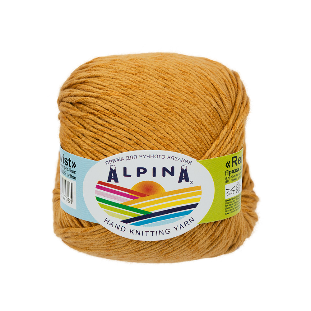 

Пряжа Alpina RENE TWIST-02 RENE TWIST 02 золотистый, RENE TWIST