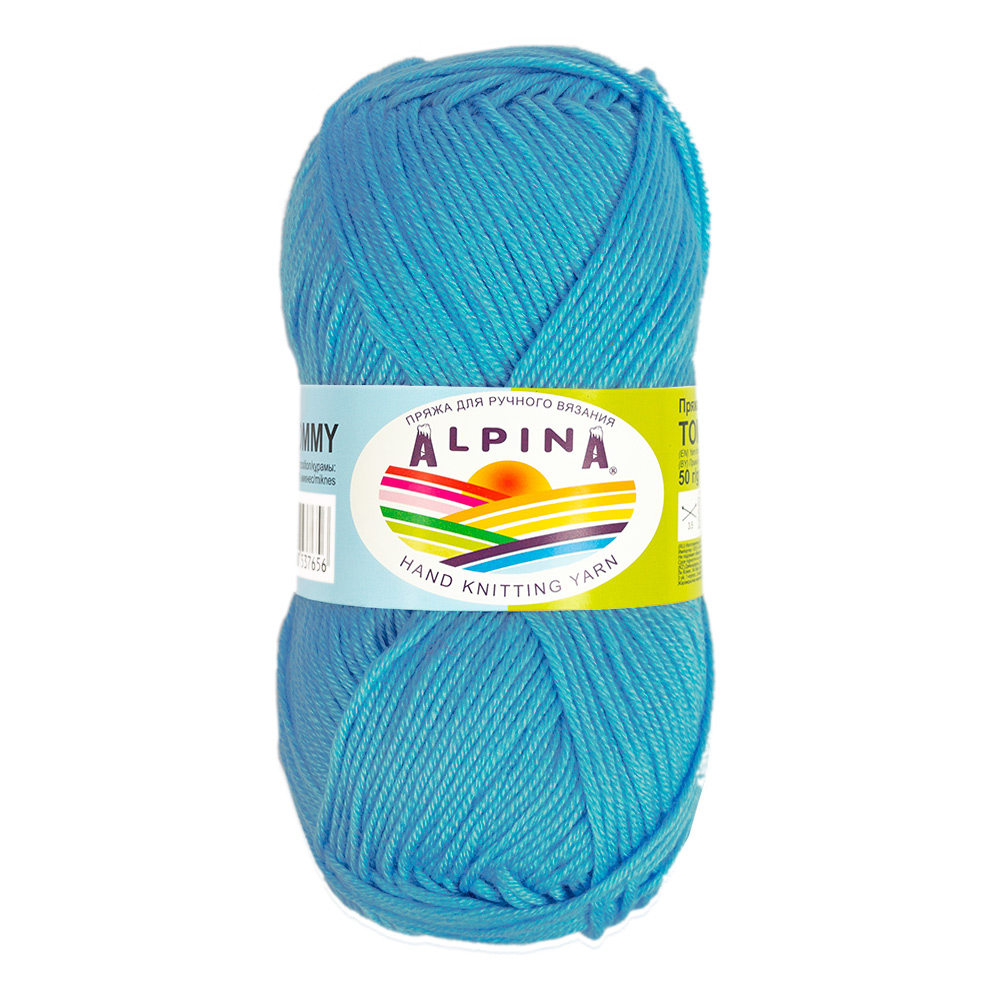 

Пряжа Alpina tommy-030 TOMMY 030 яр. голубой, TOMMY