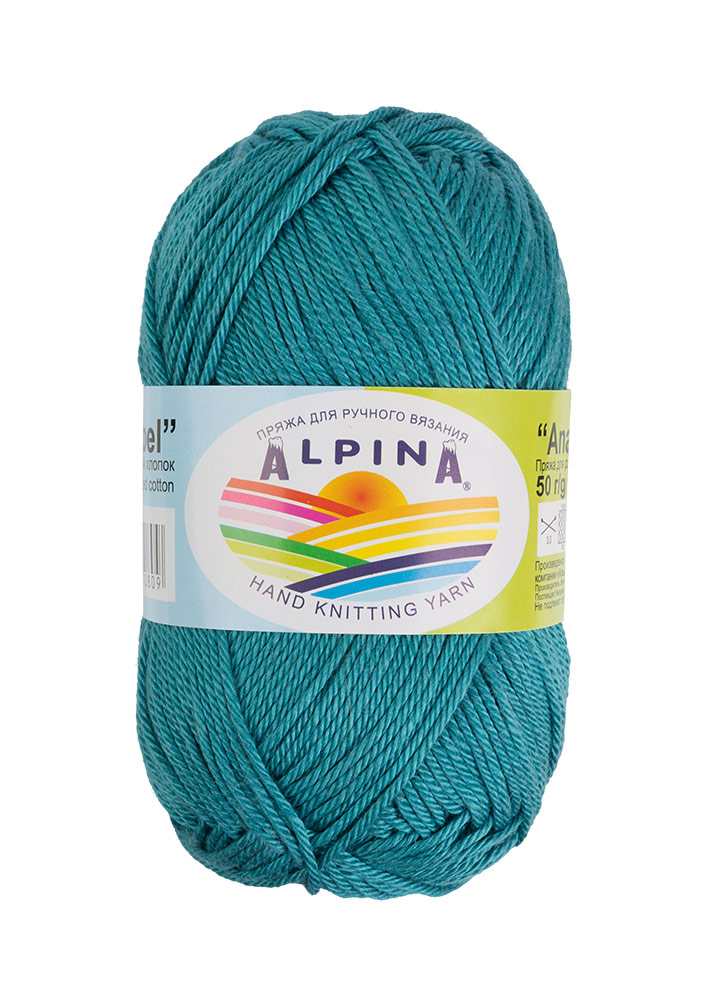 

Пряжа Alpina ANABEL-081 ANABEL 081 сине-серый, Бирюзовый, ANABEL