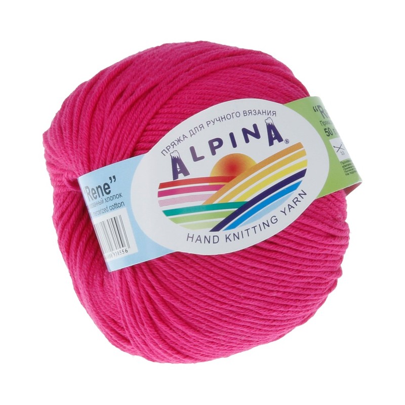

Пряжа Alpina RENE-105 RENE 105 темно-розовый, RENE