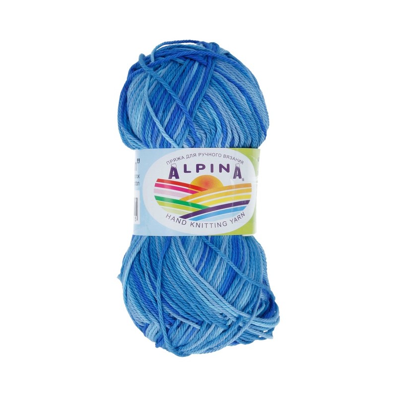 Пряжа Alpina KATRIN-9018 KATRIN 9018 джинсовый-синий