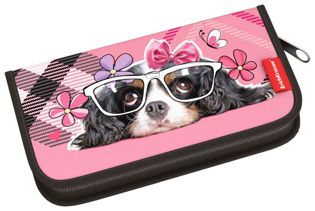 фото Пенал-книжка erichkrause 110x205x25мм clever dog без наполнения