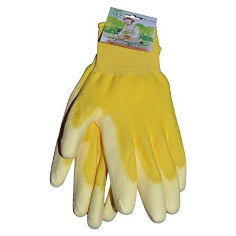 Садовые перчатки Русский огород 12700 желтые размер L