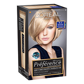 фото Краска для волос l'oreal paris preference оттенок 9,1 викинг