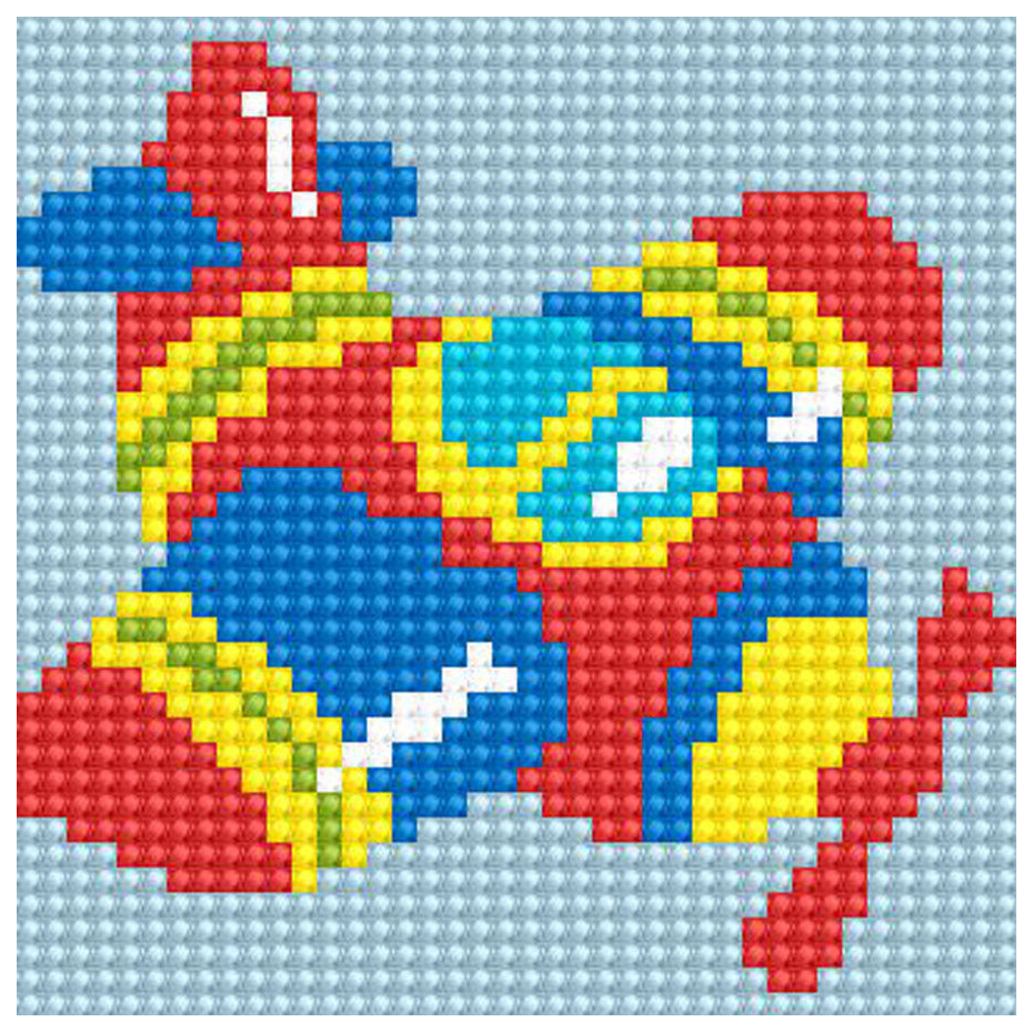

Алмазная живопись АЛМАЗНОЕ ХОББИ Самолетик, магнит Ah5220_10х10 10x10 см