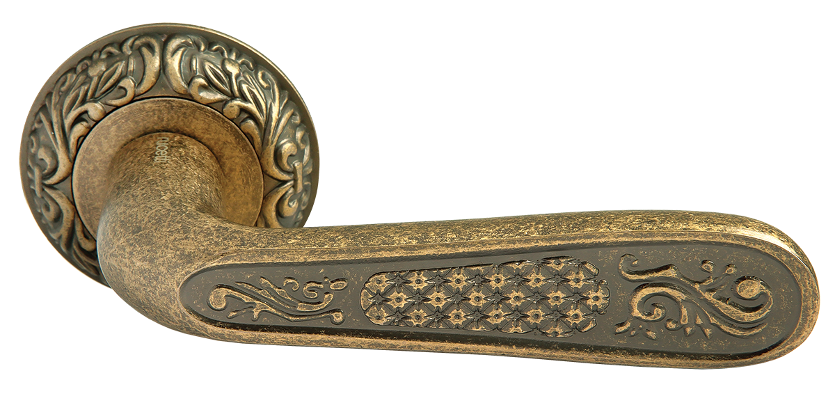 Ручка дверная Rucetti RAP-CLASSIC 1 OMB , цвет - старая матовая бронза