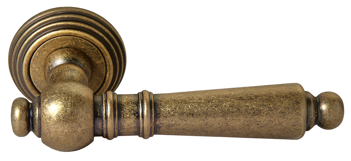 Ручка дверная Rucetti RAP-CLASSIC-L 8 OMB, цвет - старая матовая бронза