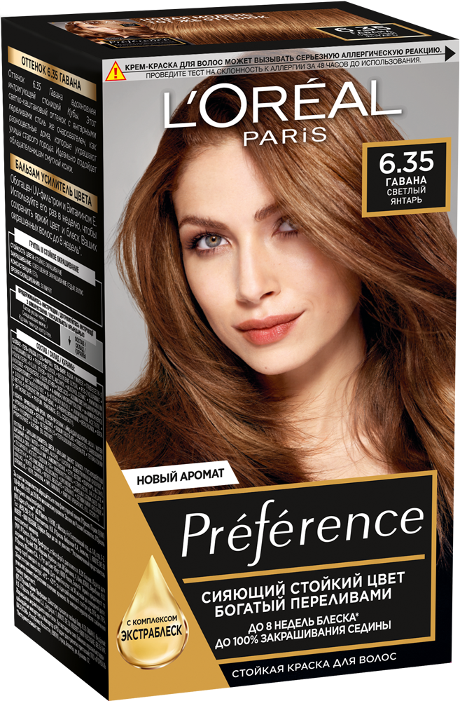 фото Краска для волос l'oreal paris preference оттенок 6,35 гавана