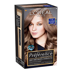 фото Краска для волос l'oreal paris preference оттенок 7,1 исландия