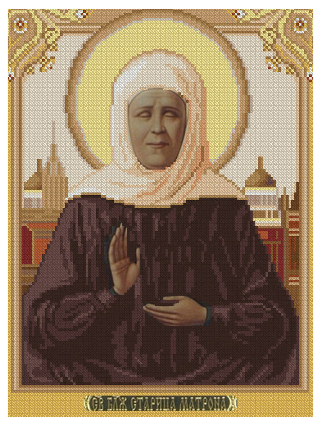 

Алмазная живопись АЛМАЗНОЕ ХОББИ Матрона Московская Ah3043_30x40 30x40 см