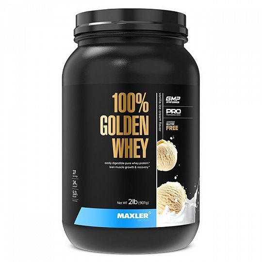 Протеин Maxler 100% Golden Whey, 908 г, vanilla ice-cream