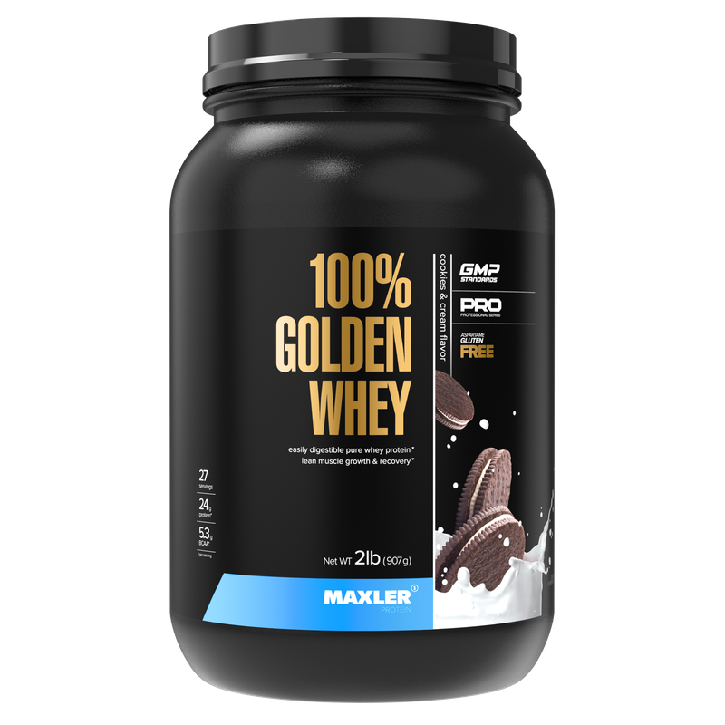 Протеин Maxler 100 Golden Whey 908 г cookies cream 4299₽