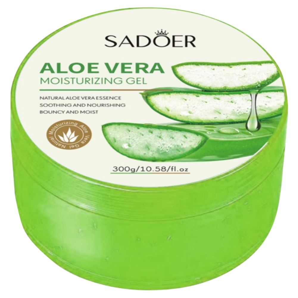Увлажняющий гель для лица и тела Sadoer с алоэ-вера 300 г wellweek wc gel гель чистящий для сантехники универсальное 900