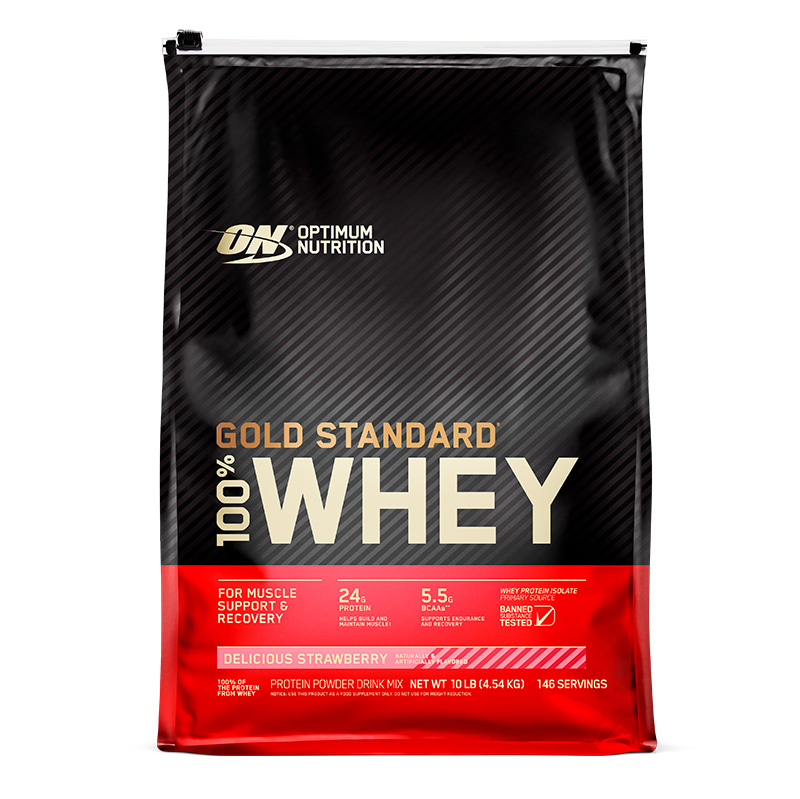 Протеин Optimum Nutrition 100% Whey Gold Standard, 4540 г, strawberry