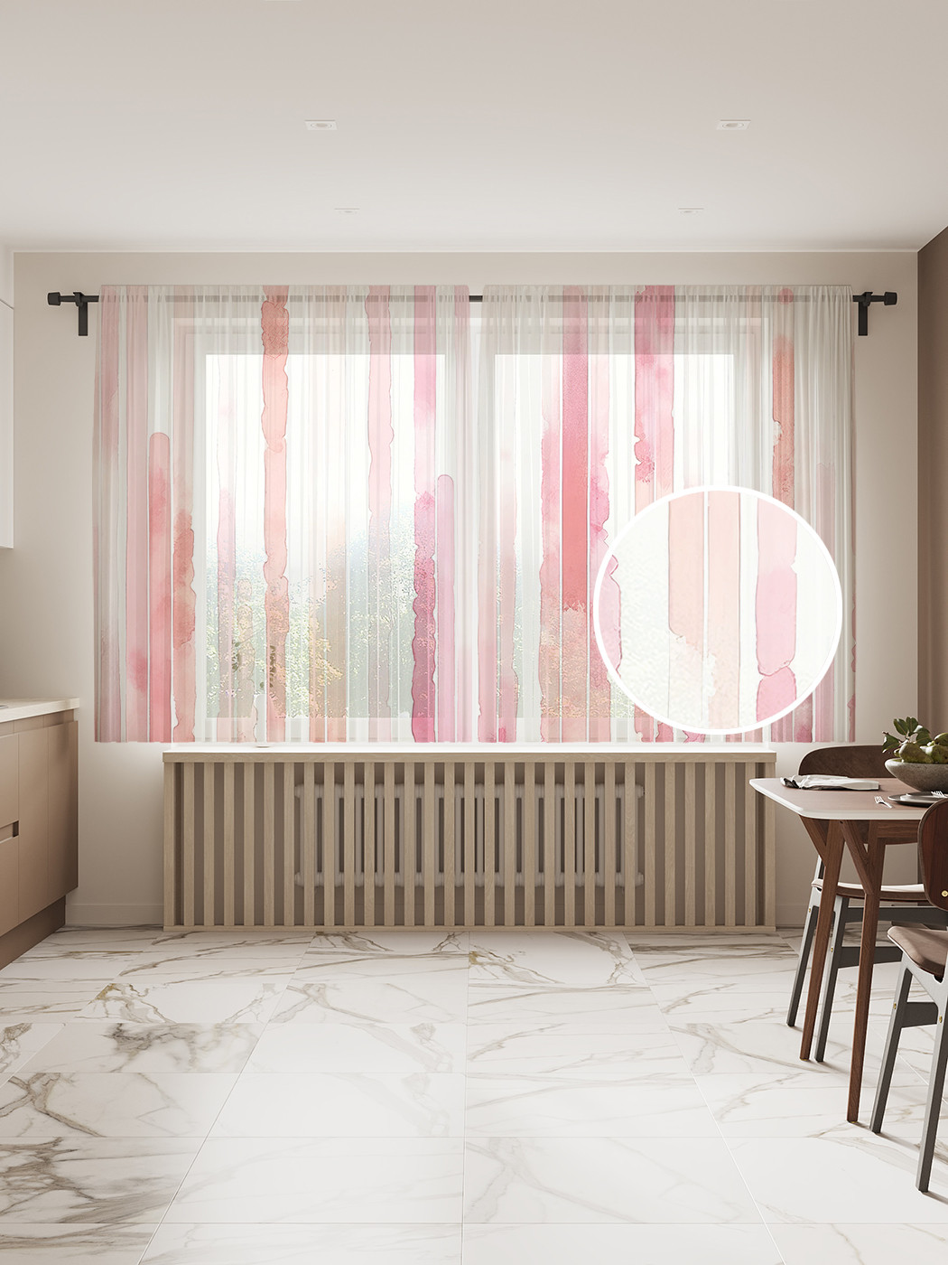 

Тюль JoyArty Пастельные линии 145х180, tul_sd3125_145x180
