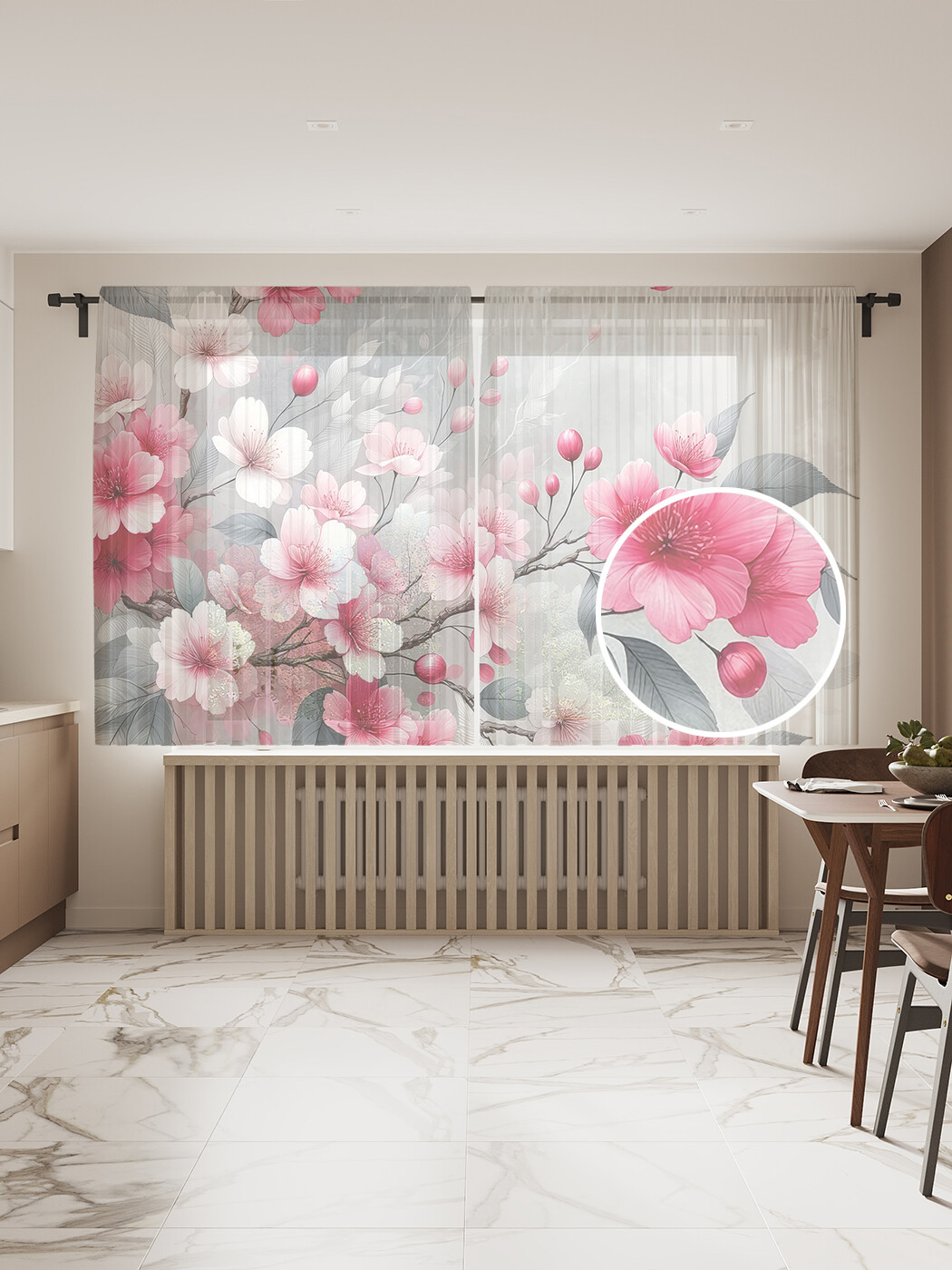 

Тюль JoyArty Цветущее дерево 145х180, tul_sd3082_145x180