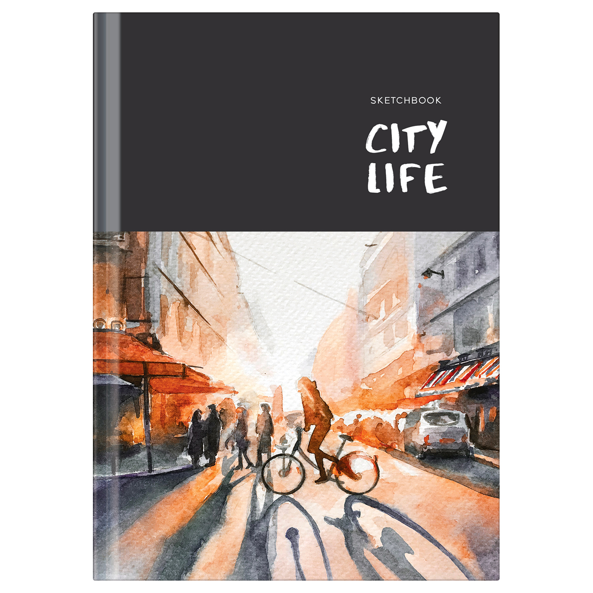 Скетчбук 100л. А5 7БЦ BG "City life", глянцевая ламинация, 100г/м2 100058559868