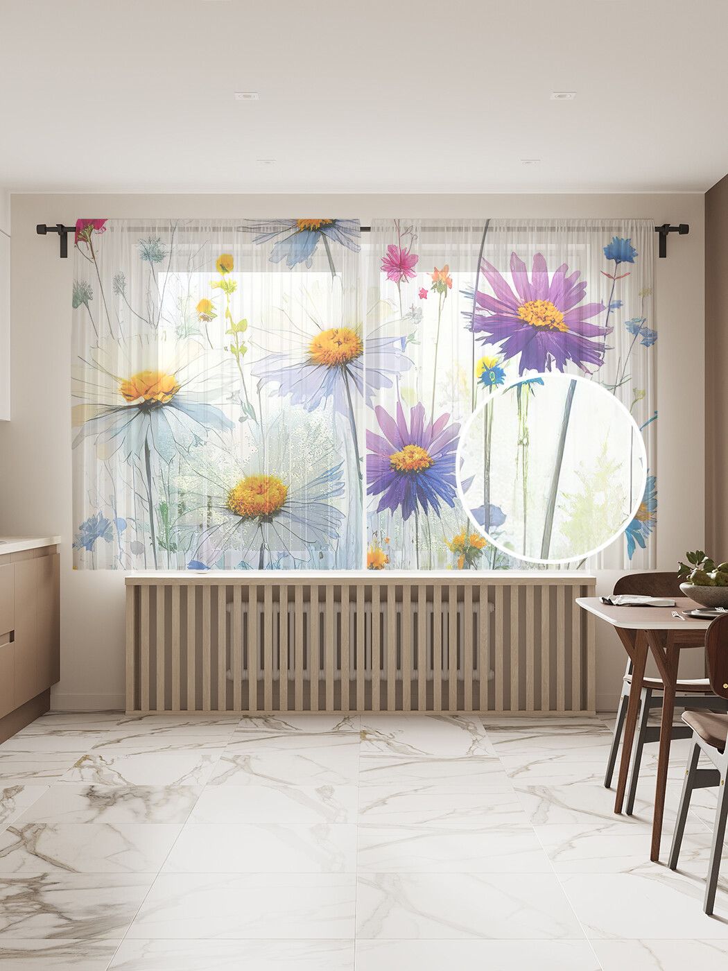 

Тюль JoyArty Яркие цветы 145х180, tul_sd2750_145x180