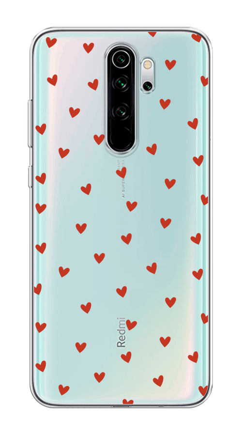 

Чехол Homey на Xiaomi Redmi Note 8 Pro "Red hearts", Красный;прозрачный, 36650-1