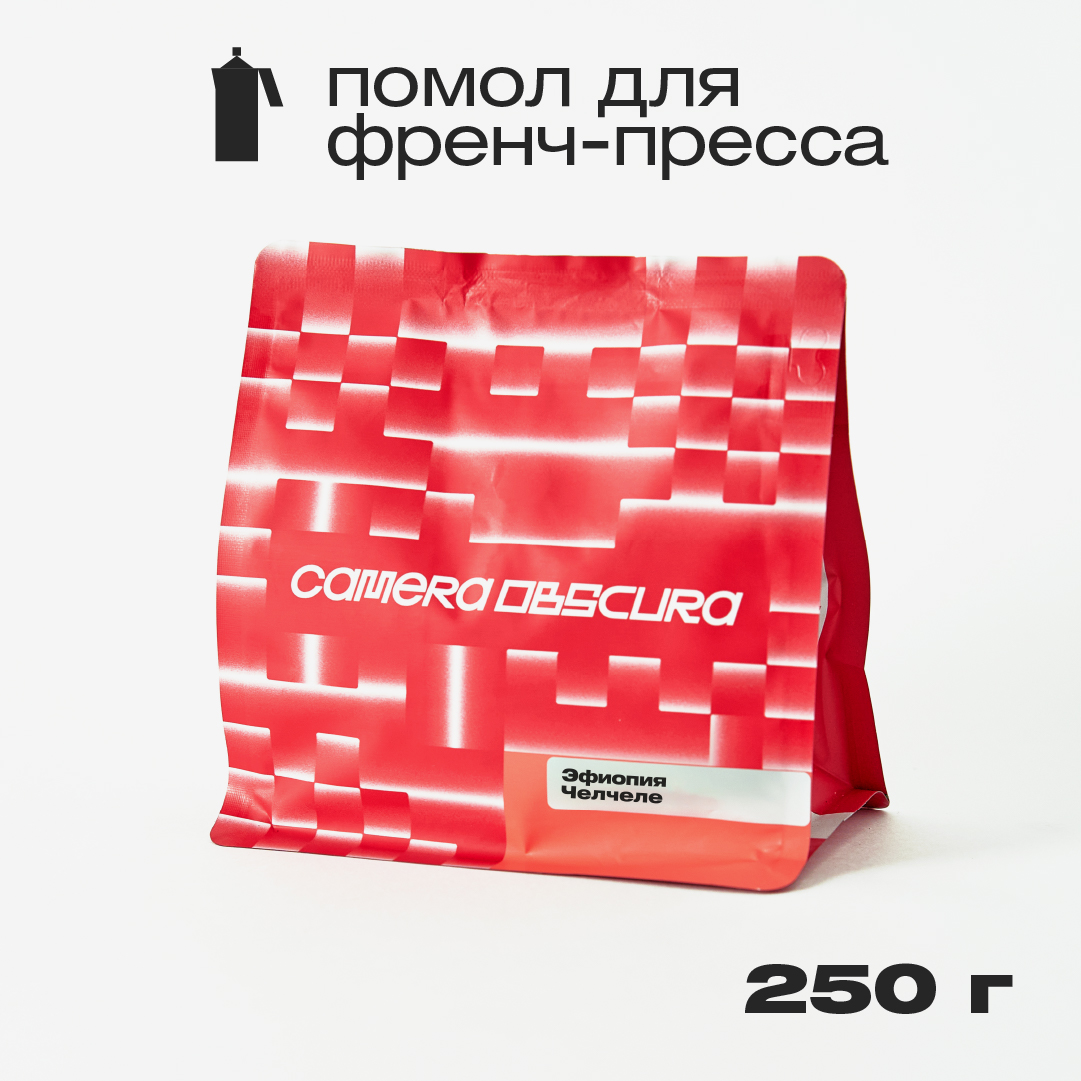 Кофе молотый Camera Obscura Эфиопия Челчеле помол для френч-пресса, 250 г