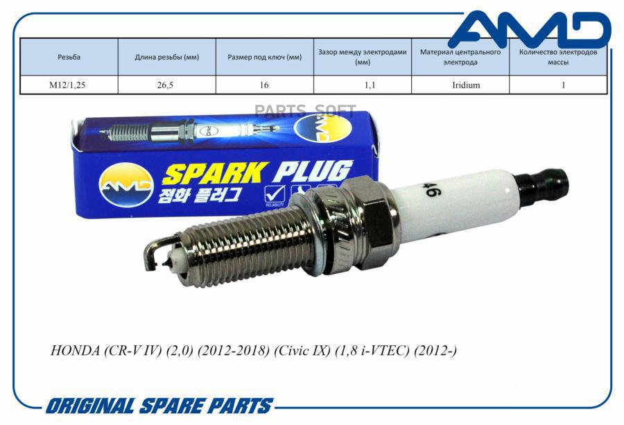 AMD Свеча зажигания 12290-R41-L01DILZKR7B11GSAMD.PL1 1шт