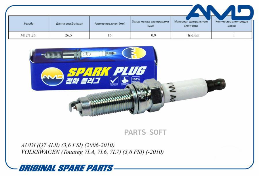 

AMD Свеча зажигания 101905622ILZKR7AAMD.PL153 AMD 1шт