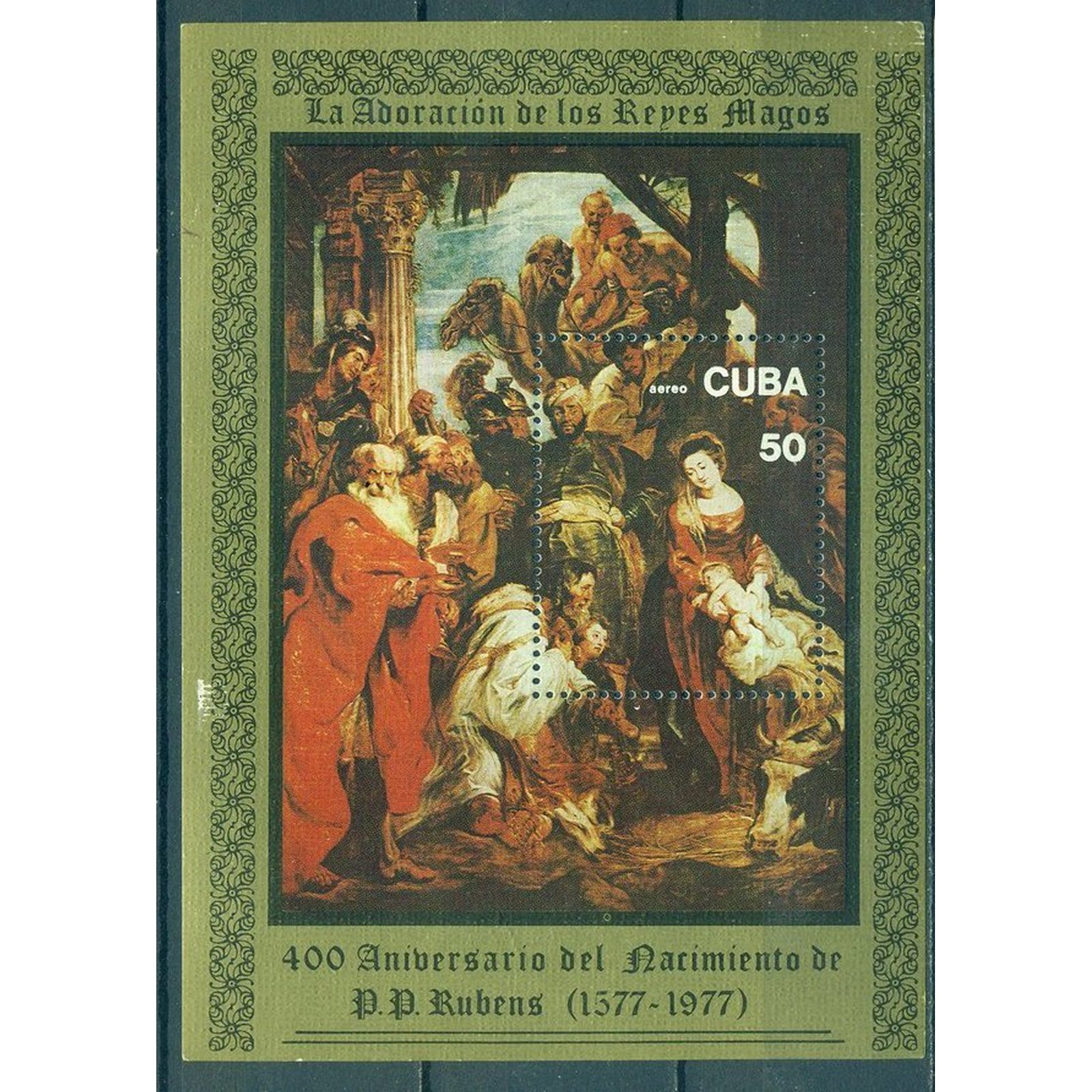 

Почтовые марки Куба 400-летие со дня рождения Петра Павла Рубенса, 1577-1640 Картины