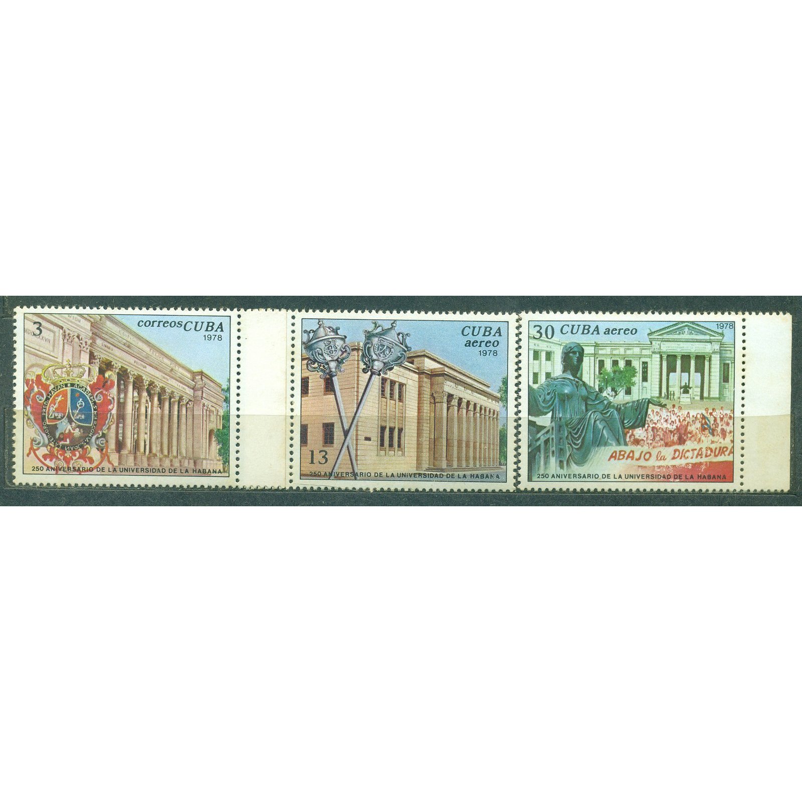 

Почтовые марки Куба 250-летие Университета Гаваны Архитектура, Образование