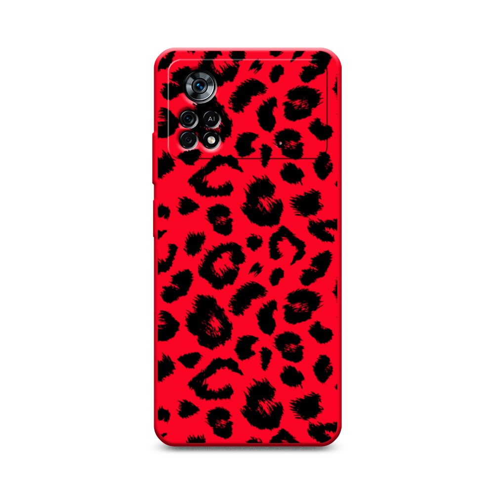 

Чехол Awog на Poco X4 Pro 5G "Окрас леопарда фон", Разноцветный, 313153-1