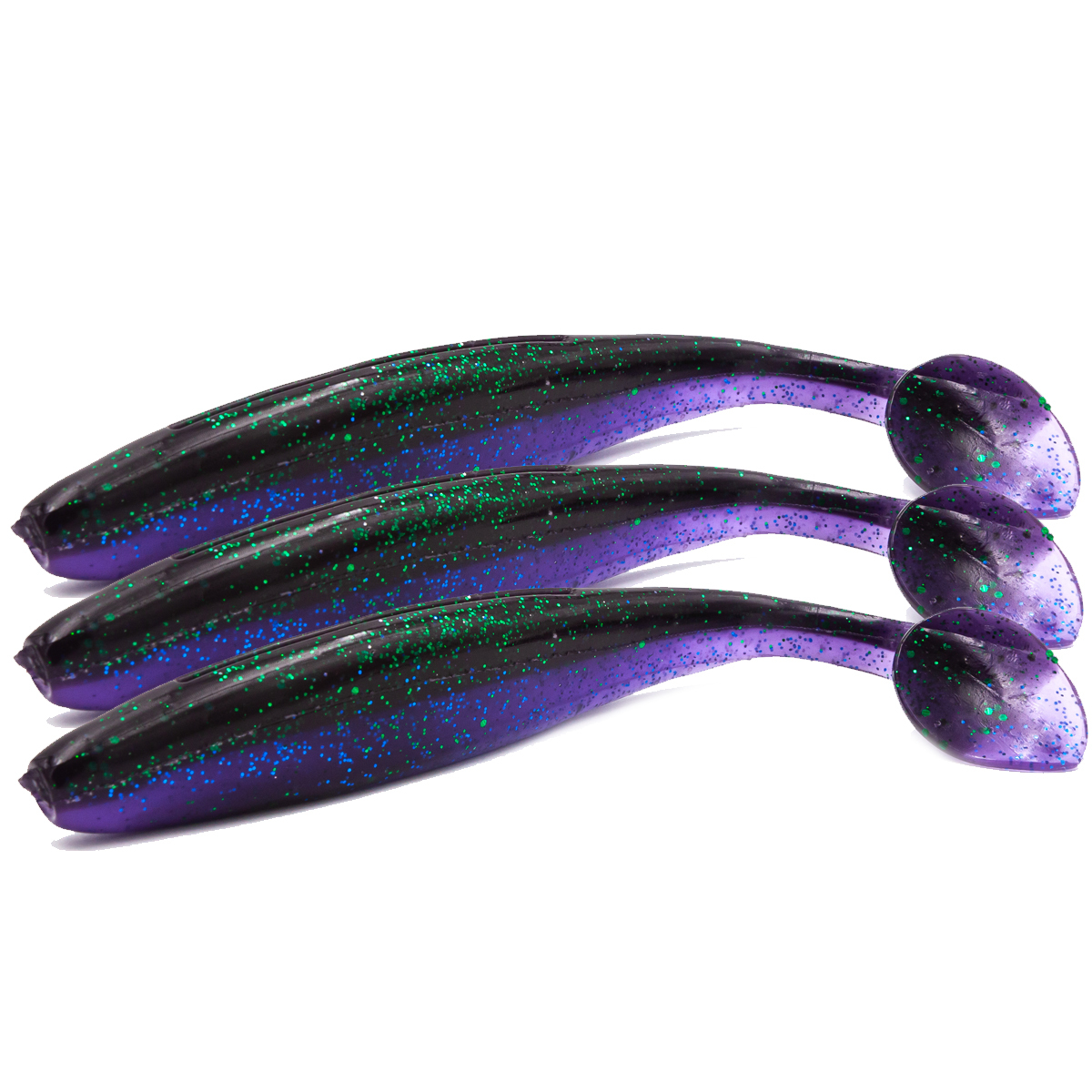 

Силиконовая приманка Diamond EASY SHINER 6.5" #SA011 Strong Squid Scentll (3 шт), Фиолетовый;черный, Diamond EASY SHINER