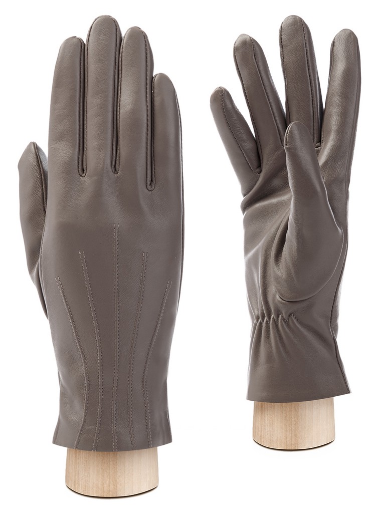 

Перчатки женские Labbra LB-0535 серо-коричневые р 8, Коричневый, LB-0535