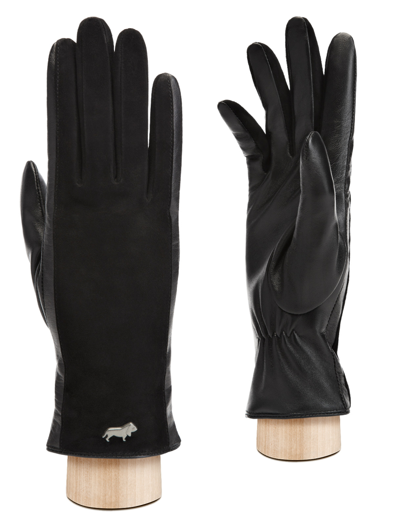 

Перчатки женские Labbra LB-0640 черные р 7, Черный, LB-0640