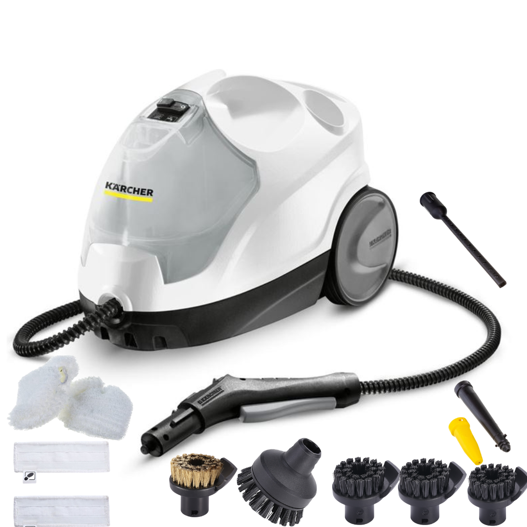 

Пароочиститель Karcher SC 4 EasyFix белый, SC 4 EasyFix+11 насадок IVAHAVI