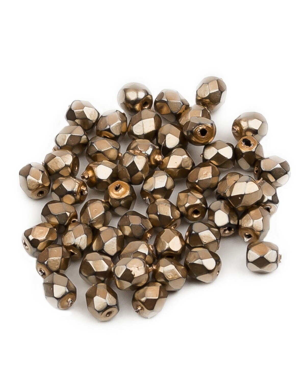 

Стеклянные чешские бусины ганеные круг р-р 3 мм Jet Heavy Metal Mauve 50шт, Коричневый, FP-3