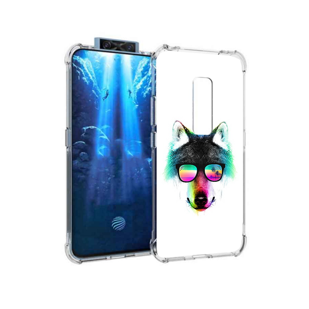 

Чехол MyPads Tocco для Vivo V17 Pro радужный волк (PT226965.387.567), Прозрачный, Tocco