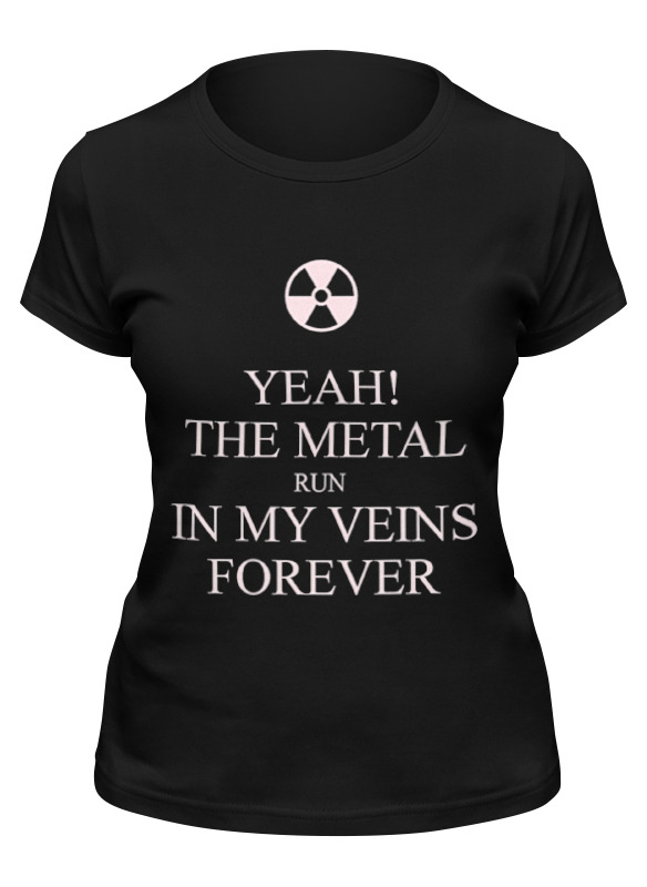 

Футболка женская Printio Heavy metal art черная XL, Черный, Heavy metal art