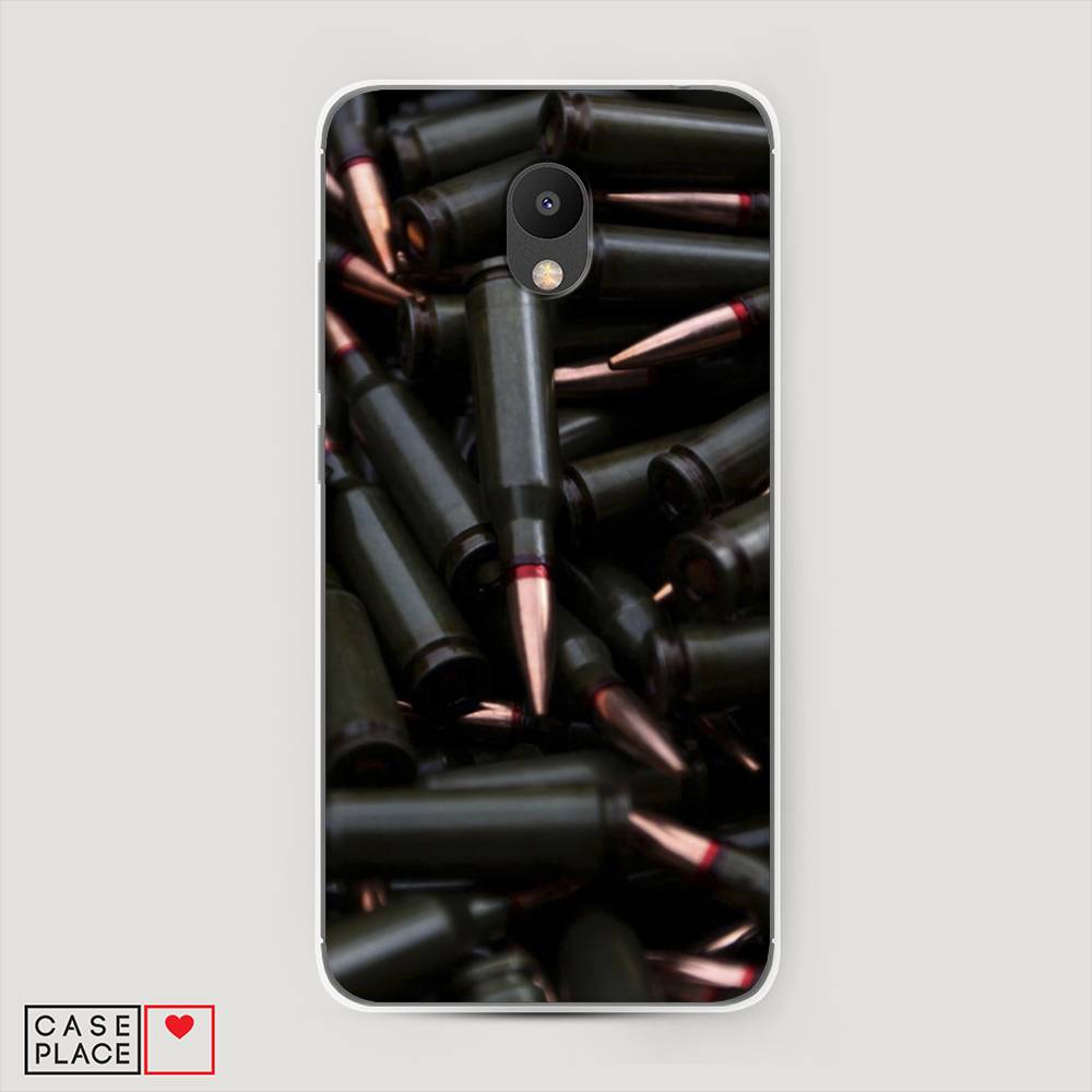 

Чехол Awog на Meizu M6 "Пули черные", Черный;коричневый, 72050-5