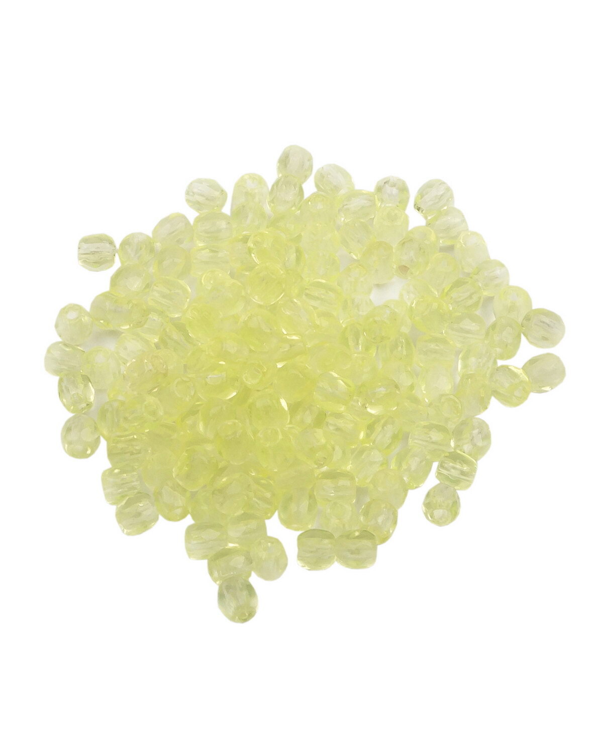 

Стеклянные чешские бусины Fire polished beads ганеные круглые р-р 3 мм Jonquille 150шт, Желтый, FP-3