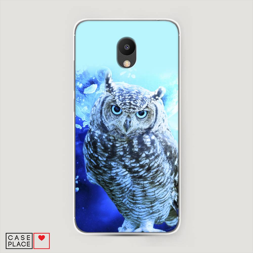 

Чехол Awog на Meizu M6 "Сова арт 7", Синий;голубой, 72050-1