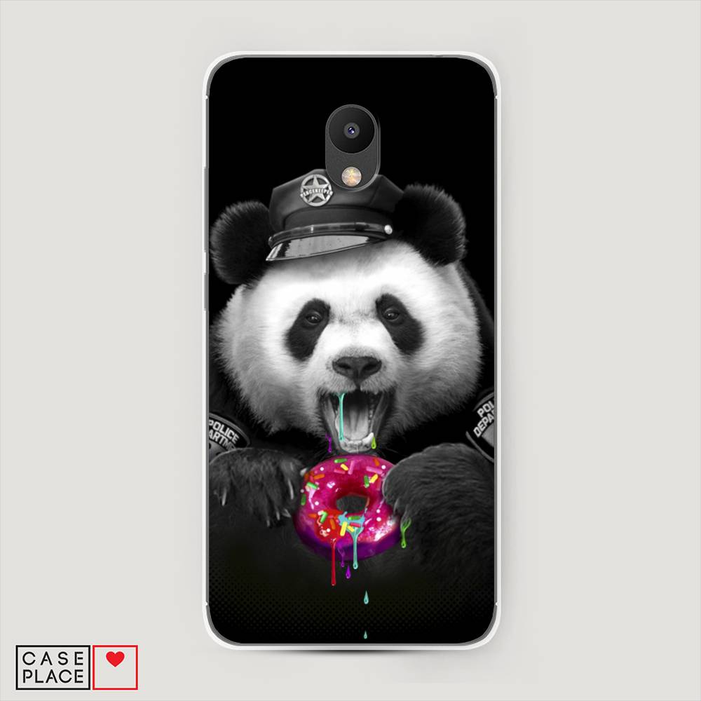 

Чехол Awog на Meizu M6 "Панда police", Черный;белый;розовый, 72050-2