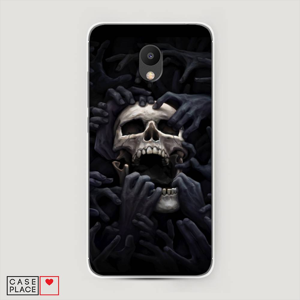 

Чехол Awog на Meizu M6 "Череп 29", Черный;серый, 72050-9