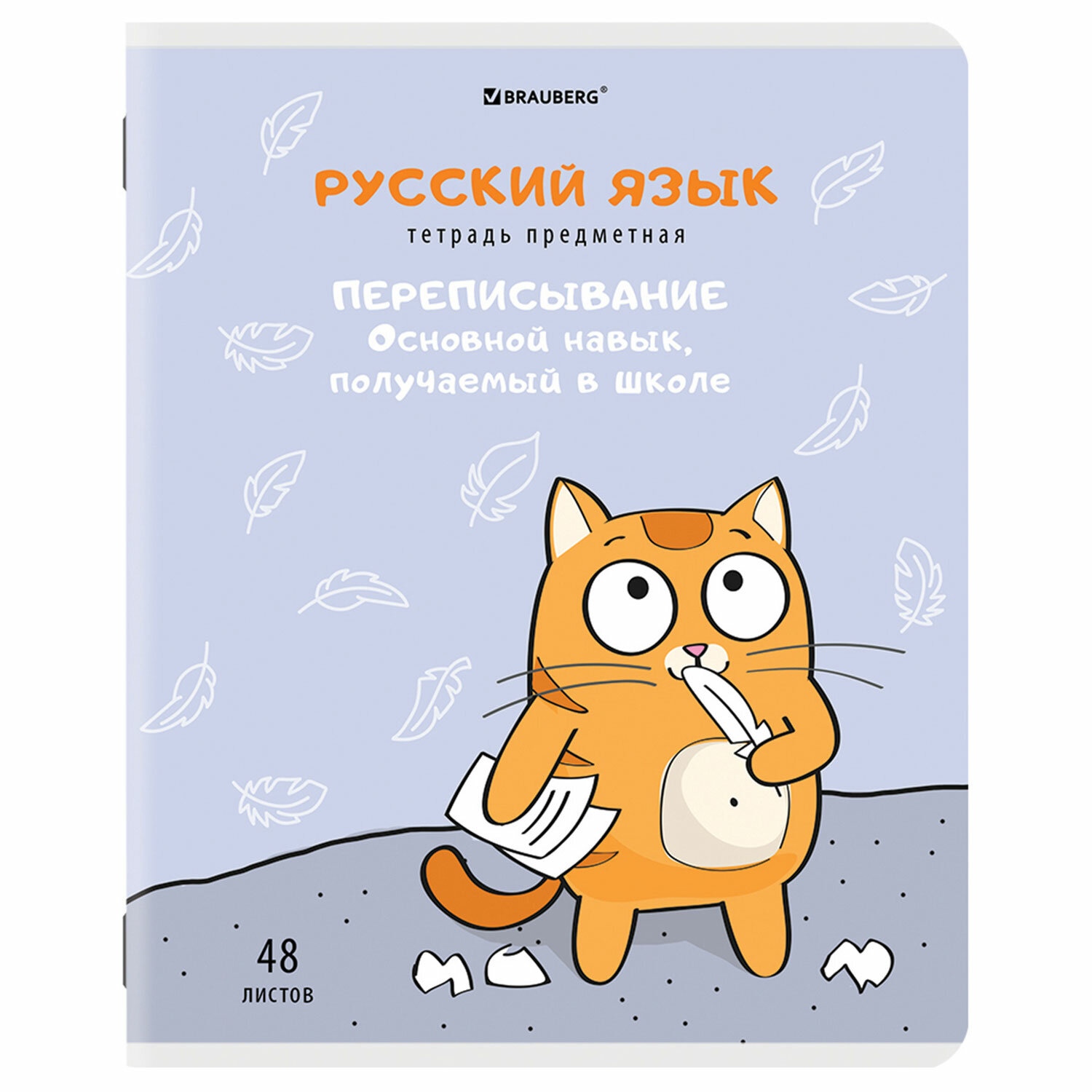 Набор из 20 шт, Тетрадь предметная Brauberg КОТ-ЭНТУЗИАСТ 48 л., TWIN-лак, РУССКИЙ ЯЗЫК