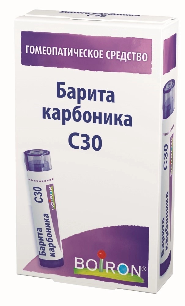 

Барита карбоника С30 гранулы гомеопатические 4 г