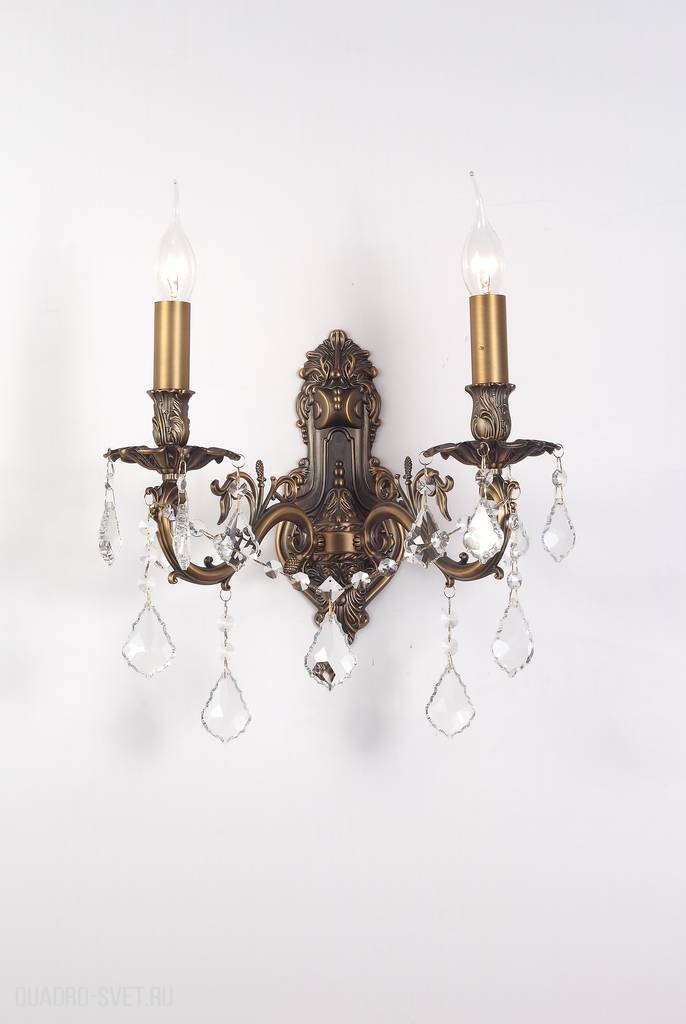 

Бра Lucia Tucci Ashanti W122.2 antique 2 лампочки Е14, BARLETTA W122.2 antique