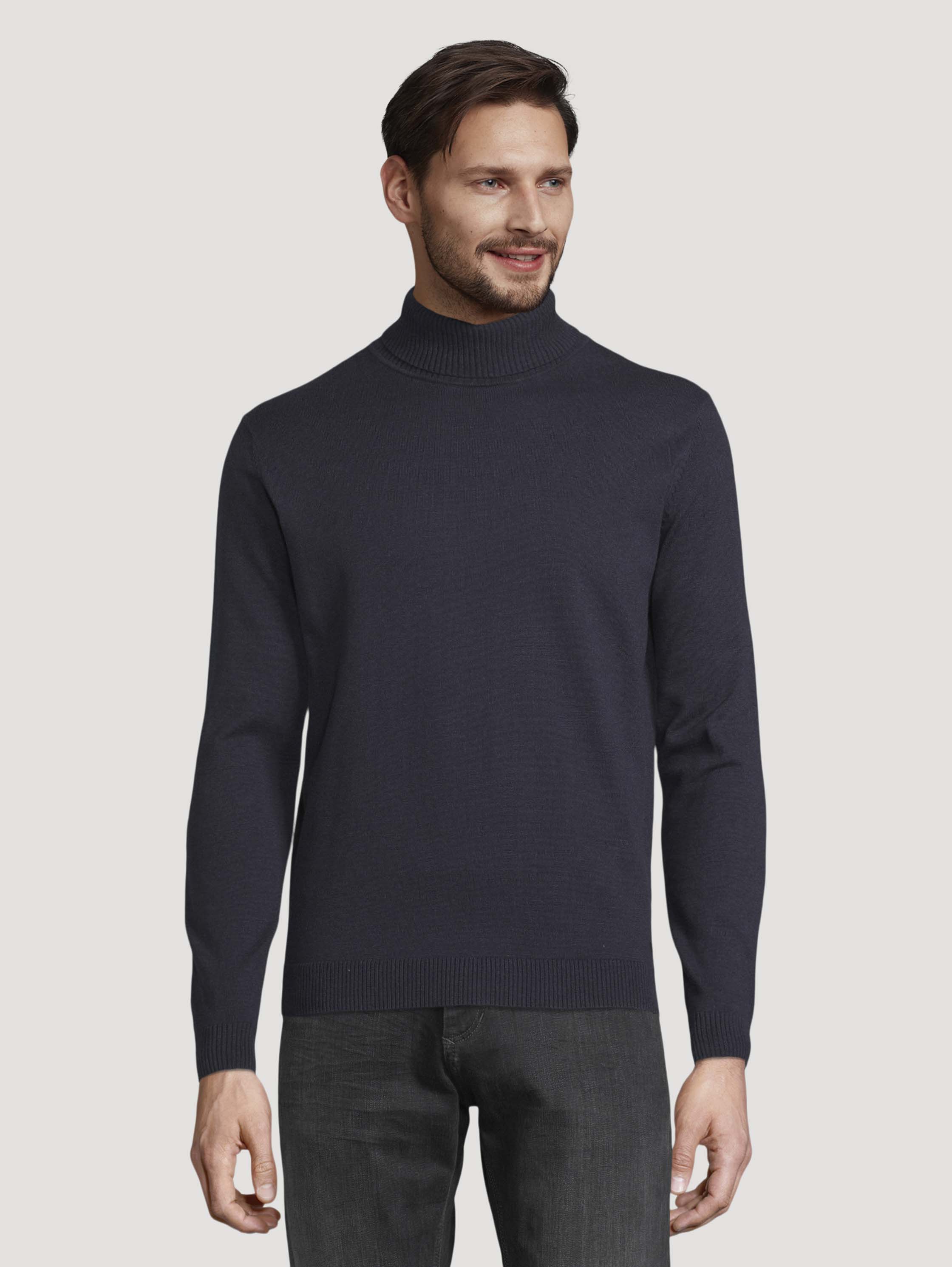 фото Свитер мужской tom tailor 1029384 синий xl