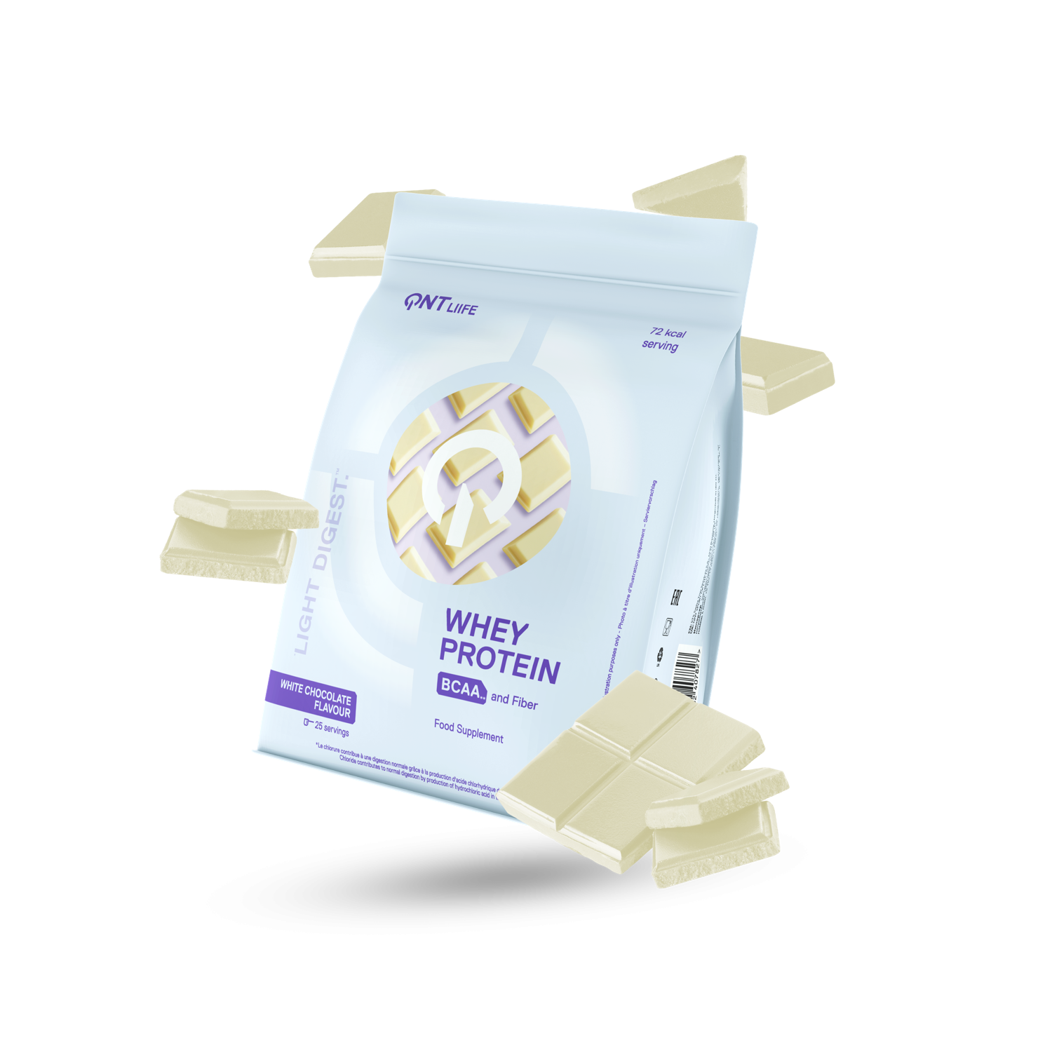 Протеин QNT Whey Protein Light Digest, 500 г, white chocolate