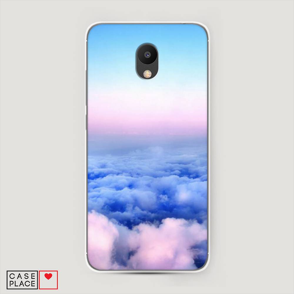 

Чехол Awog на Meizu M6 "Облака", Голубой;розовый, 72050-4